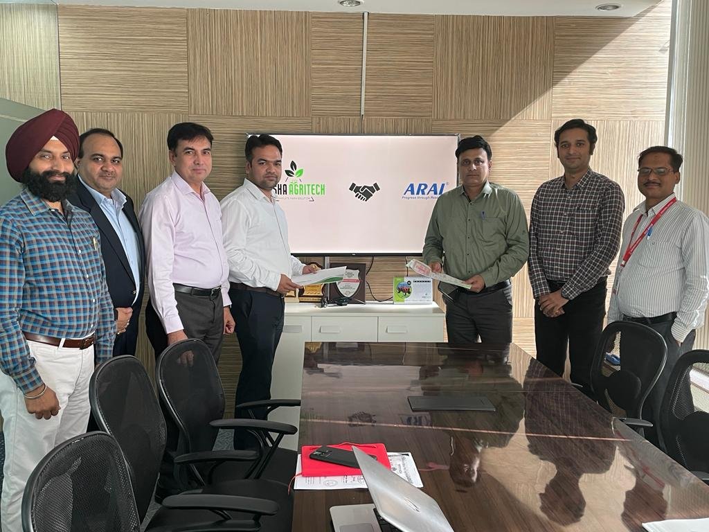 Erisha Agritech takes a technological leap, signing MOU with leading automotive R&D organisation “ARAI” 